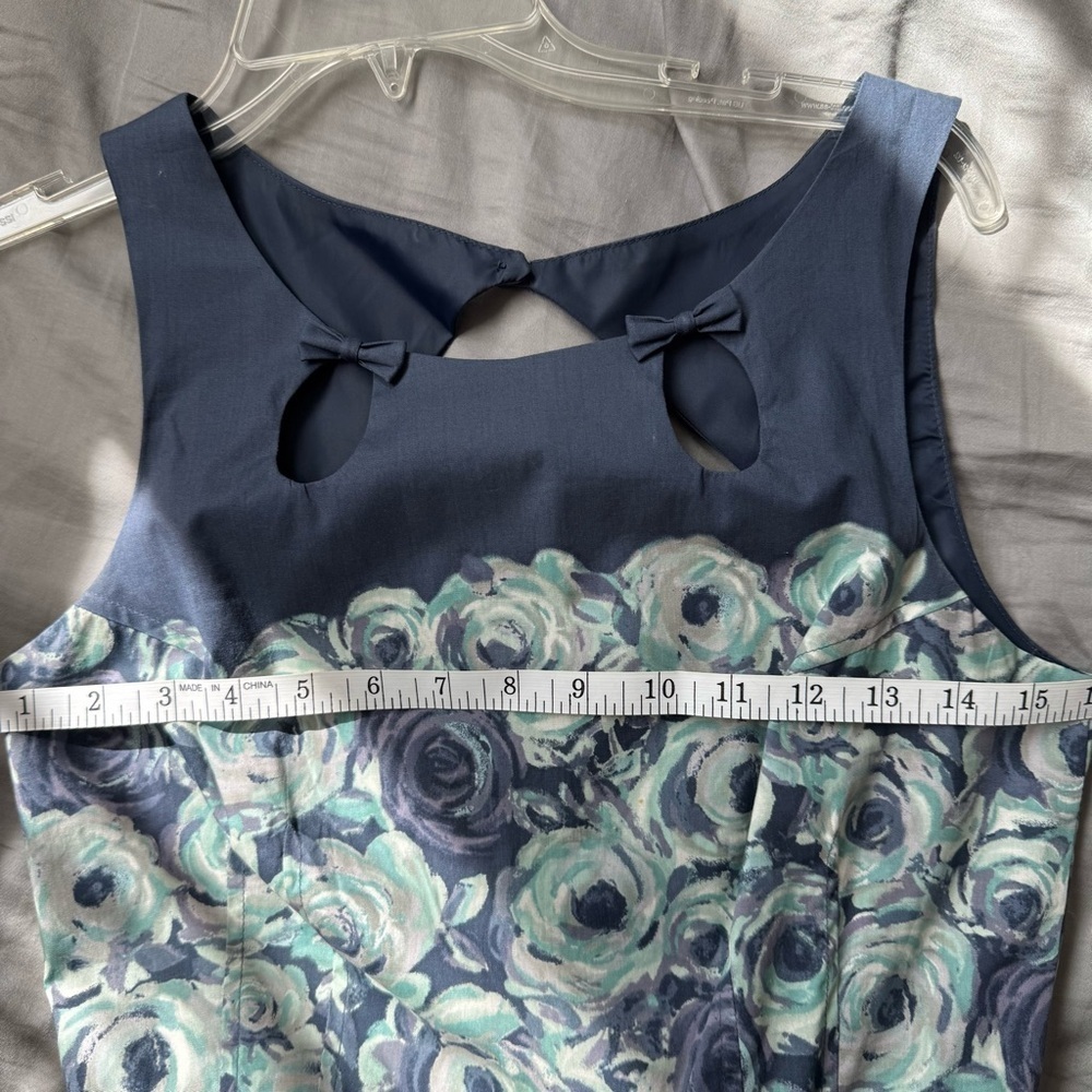 LC Lauren Conrad Painted Rosettes Fit & Flare Twirl Dress Size 4 - Picture 10 of 11
